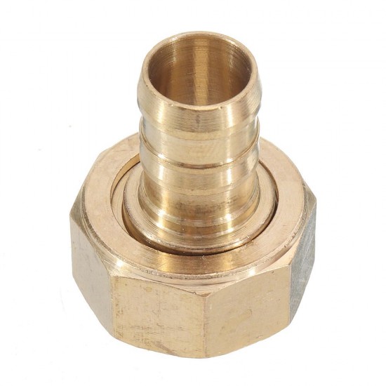 3/4'' NPT Brass Male Female Connector Garden Hose Repair Quick Connect Water Pipe Fittings Car Wash Adapter w/ Adjustable Ear Hose Clamp Clip