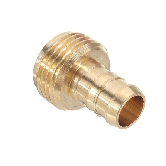 3/4'' NPT Brass Male Female Connector Garden Hose Repair Quick Connect Water Pipe Fittings Car Wash Adapter w/ Adjustable Ear Hose Clamp Clip