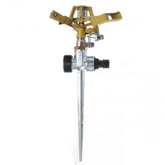 360 Degree Rotary Zinc Alloy Sprayer Sprinkler For Home Garden Yard Lawn