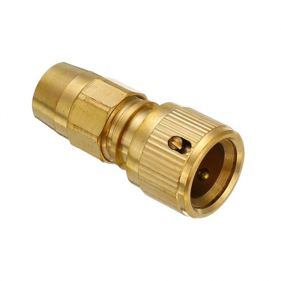 3/8'' Brass Hose Connector Copper Garden Telescopic Pipe Fittings Washing Water Quick Connector Car Wash Clean Tools Quick Connect Adapter