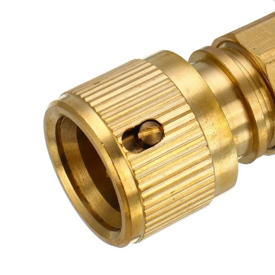 3/8'' Brass Hose Connector Copper Garden Telescopic Pipe Fittings Washing Water Quick Connector Car Wash Clean Tools Quick Connect Adapter