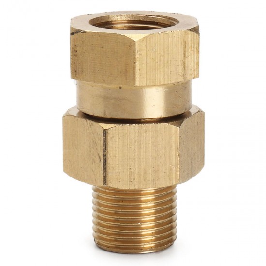 3/8 Inch BSP Brass Pressure Washer Swivel Adapter Male to Female Hose Coulper Fitting