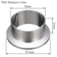 38mm OD Weld Ferrule 304 Stainless Steel Sanitary Ferrule Fits 1.5 Inch Tri Clamp