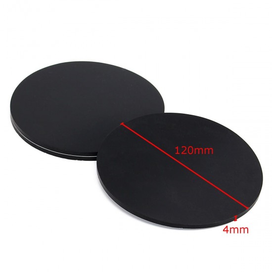 3Pcs 120mm Round Black Silicone Oval Model Bases Support for Wargames Table Games