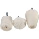 3pcs Polishing Mop Kit Buffing Wheel Conical And cylindrical And mushroom Compound