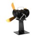 4 Blades Fuel Saving Heat Powered Stove Fan For Wood Burner Fireplace Eco Friendly