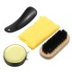 4 In 1 Shoe Shine Care Kit Set Neutral Polish Brush Leather Shoes Boots + Case Shoes Accessories