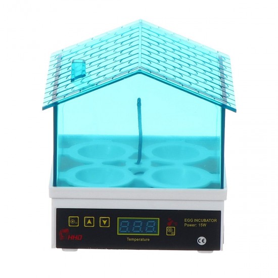 4 Mini Egg Incubator Digital Semi-Automatic HatcherFor Chickens Ducks Goose Birds Quail