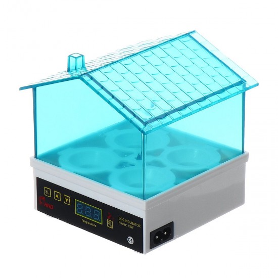 4 Mini Egg Incubator Digital Semi-Automatic HatcherFor Chickens Ducks Goose Birds Quail