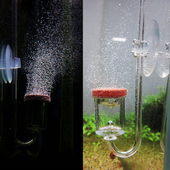 4 in 1 Acrylic U Shape Valves CO2 Diffuser Bubble Counter Aquarium Fish Tank Supplies
