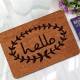 40x60cm Non Slip Rubber Floor Mat Funny Hey Hello Welcome Front Doormat Indoor Outdoor