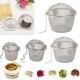 4.5/8.5/11cm Stainless Steel Reusable Mesh Herbal Ball Tea Spice Strainer Teakettle Filter