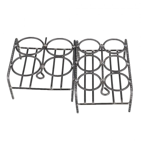 4/6 Holes Places Circular Crucible Rack Nickle Chrome Wire Welding Wire Crucible Support Stand Crucible Shelf