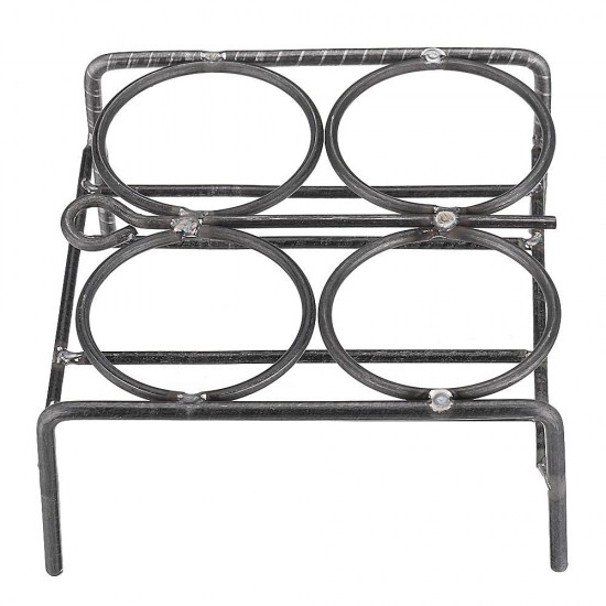 4/6 Holes Places Circular Crucible Rack Nickle Chrome Wire Welding Wire Crucible Support Stand Crucible Shelf