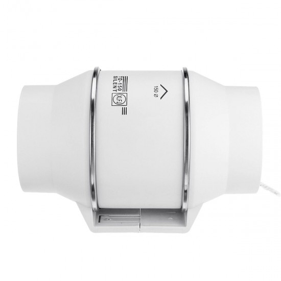 4/6/8 Inch Ventilation Inline Extractor Fan Window Wall Kitchen Toilet Exhaust Blower45W 75W 135W