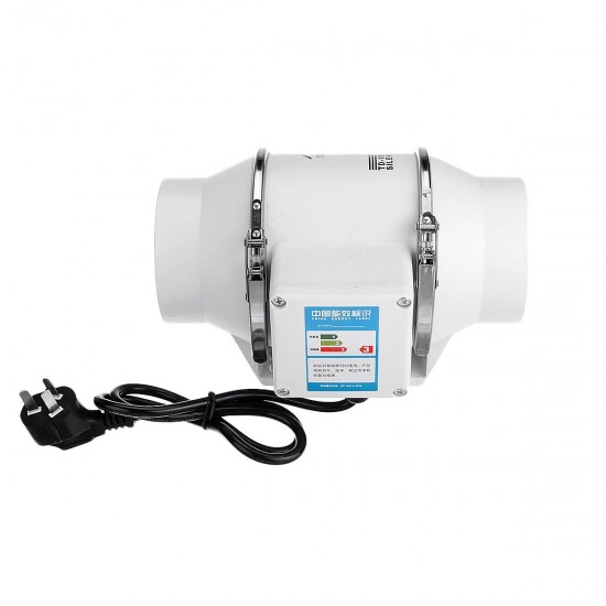 4/6/8 Inch Ventilation Inline Extractor Fan Window Wall Kitchen Toilet Exhaust Blower45W 75W 135W