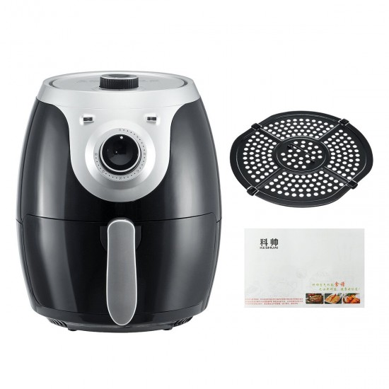 4L 1300W Multifunction Air Fryer Health Fryer Chicken Pizza Cooker Knob Timer Electric Deep Airfryer