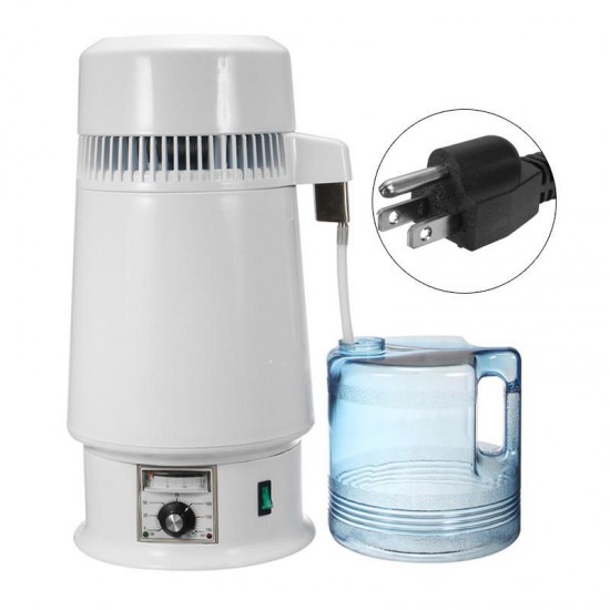 4L Pure Water Distiller Water Distiller Water Distillation Purifier Tempeature Adjusted Dental Tools