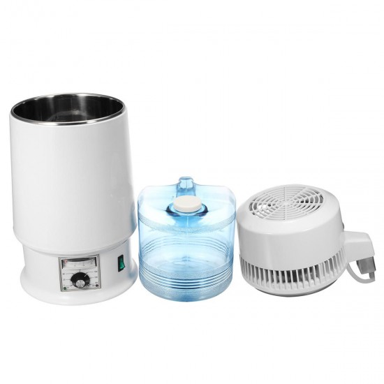 4L Pure Water Distiller Water Distiller Water Distillation Purifier Tempeature Adjusted Dental Tools