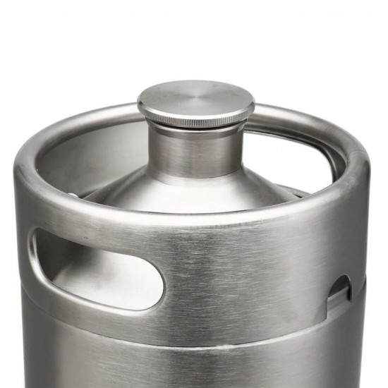 4L Stainless Steel Mini Keg Growler for Beer or Wine Home Brew Kegerators