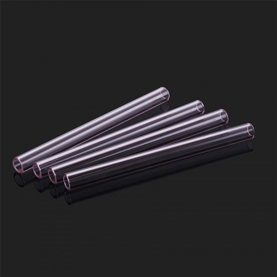 4Pcs 150mm Transparent Purple Borosilicate Glass Tube Tubing Pyrex Tubes Blowing Tube Test Tube 12mm OD 2.2 Thick Wall