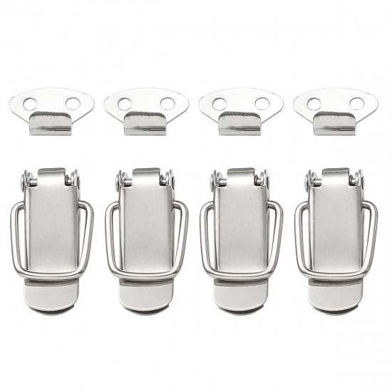 4Pcs 201 Stainless Steel Spring Toggle Latch Catch Hasp Clamp Clip Duck Billed Buckles