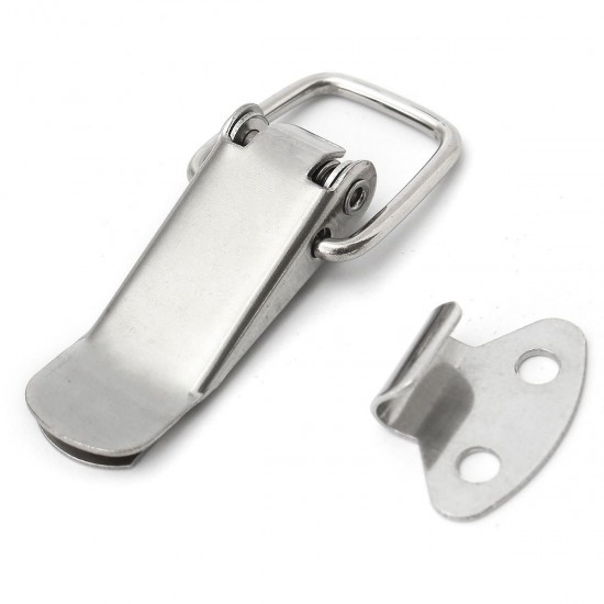 4Pcs 201 Stainless Steel Spring Toggle Latch Catch Hasp Clamp Clip Duck Billed Buckles