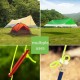 4Pcs 4M Reflective Cord Line Rope for Camping Awning Tent Tarp Paracord