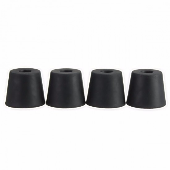 4Pcs Black 20×15×17mm Chair Table Leg Recessed Rubber Feet Pads Rubber Protector