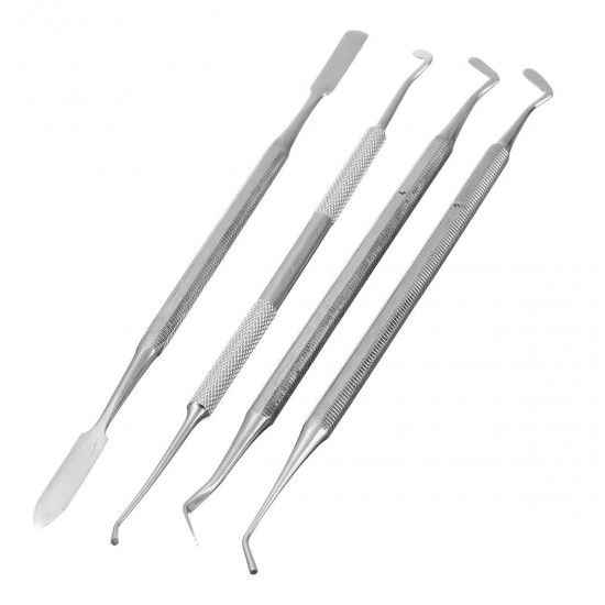 4Pcs Composite Dental Filling Instrument Probe Scaler Spatula Plugger Tools