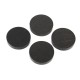 4Pcs Ebony Speaker Spike Isolation Stand Wooden Copper Tip Feet Spike with 23mm Base Pad
