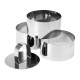 4Pcs Stainless Steel DIY Cake Mould Food Cooking Pusher & Round Rings Baking Tools