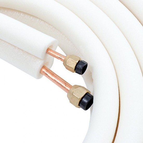 4m Split Line Set Connect Wire Air Conditioner Flared Insulated Copper Coils Tube