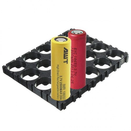 4x5 Cell 18650 lithium batteries Spacer ABS Plastic holder 100x80mm