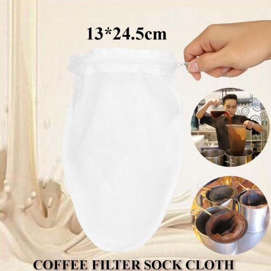 5 Inch Cotton Cloth Strainer Filter Thai Tea Sock Strainer Traditional Infuser Coffee Milk Making