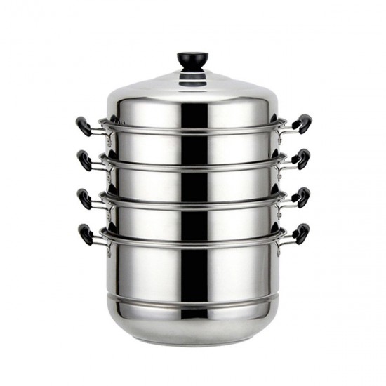 5 Layer Sainless Steel Kitchen Hot Pot Thick Steamer Pot Soup Dessert Steam Cook Cooking Cage