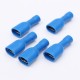 50Pcs 0.5-2.5mm² Red & Blue 6.3mm Female Insulated Spade Crimp Wire Connector Terminal