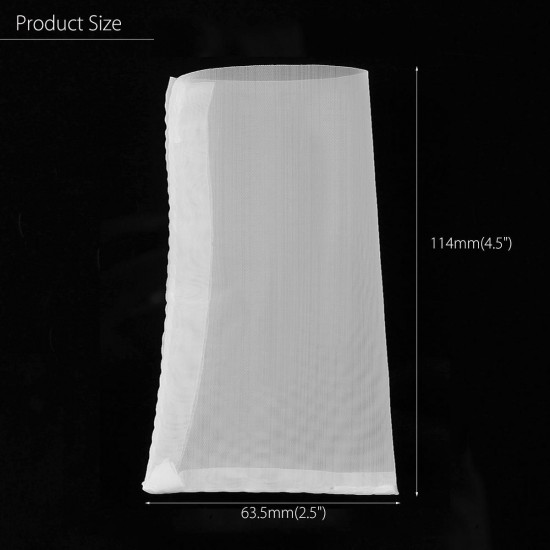 50Pcs 2.5x4.5 inch 40 Micron Rosin Nylon Screen Bags Heat Press Rosin Filter Bags