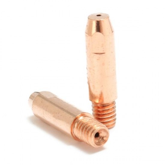 50Pcs Copper Contact Tip Holder 0.9x6mm For MB24 MIG MAG Welding Torch Copper