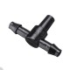 50Pcs Garden Hose Sprinkler Tee Connector Micro Drip Irrigation 4/7mm Pipe Barbed Connector Watering System Pipe Barbed Connection Part