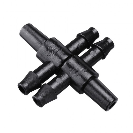 50Pcs Garden Hose Sprinkler Tee Connector Micro Drip Irrigation 4/7mm Pipe Barbed Connector Watering System Pipe Barbed Connection Part