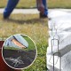 50Pcs Garden Stakes Galvanized Landscape Staples U-Type Nail Turf Staples Pins Rust Proof Sod Pins Pegs for Artificial Grass Securing Fences Weed Barrier Outdoor Wires Cords Tents Tarps