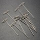 50pcs Stainless Steel T Pin DIY Modelling Brooch Badge Sewing Crafts 38mm Length