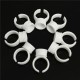 50pcs White Pigment Holder Ring Glue Rings Ink Holders