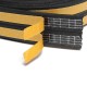 5M Draught Self Adhesive E Type Window Door Excluder Rubber Seal Strip