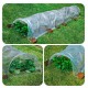 5M Long Tunnel Garden Greenhouse Adjustable Grow Protect Plants Transparent PE