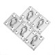 5PCS 304 Stainless Steel Pad Eye Plate Marine Boat Hardware Hook M5 Heavy Duty