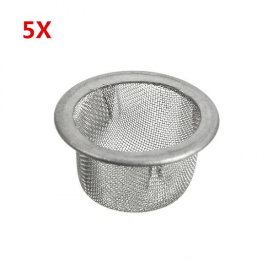 5Pcs 15mm Stainless Steel Metal Screen Mesh Filter for Crystal Tobacco Smoking Pipe