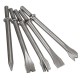 5Pcs 7 Inch Extra Long 10mm Air Hammer Punch Chipping Chisel Bit Round Bar Set Tools Kit