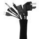 5Pcs Cable Management Sleeve Flexible Wire Cord Wrap Cover Organizer for TV Computer Cable